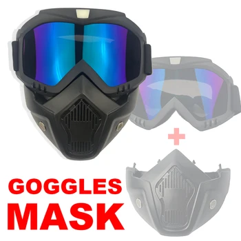 

Outdoor Mask Airsoft Safety Protective Masks Tactical Full Face Helmet Paintball Competition Equipment Cycling Anti-fog Goggles