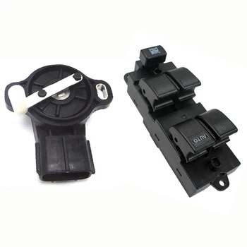 

2 Pcs Car Accessories:1 Pcs Accelerator Foot Controller Sensor & 1 Pcs Electric Power Window Master Control Switch