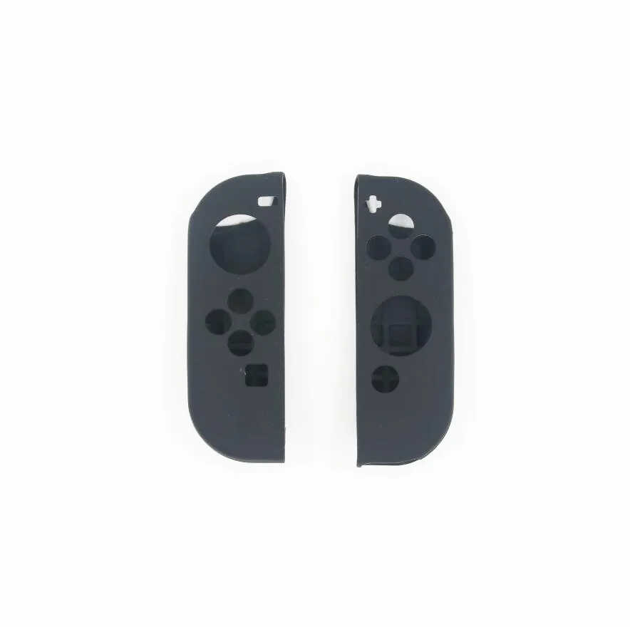 Игровая консоль защитный чехол для nintendo ручка переключателя защитный рукав NS ручка нескользящий переключатель силиконовый рукав - Цвет: Черный