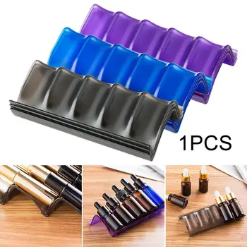 

5 Slots Essential Oil Bottle Display Stand Holder Home Storage Rack Aromatherapy Perfume Essential Oil Display Storage Organizer
