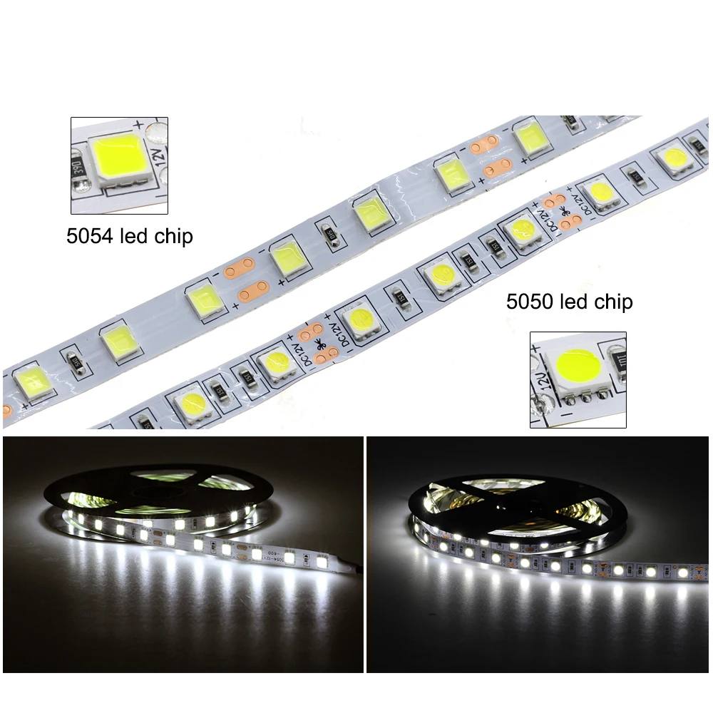 Новое поступление яркой светодиодной ленты 5054 DC12V Гибкие светодиодные лампы и RGB