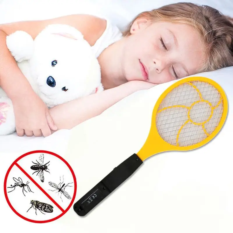 

Flyswatter Red Blue LED Handheld Electric Tennis Racket Electric Mosquito Swatter 44 *15.5 * 4cm Bug Zappers Fly Trap Control