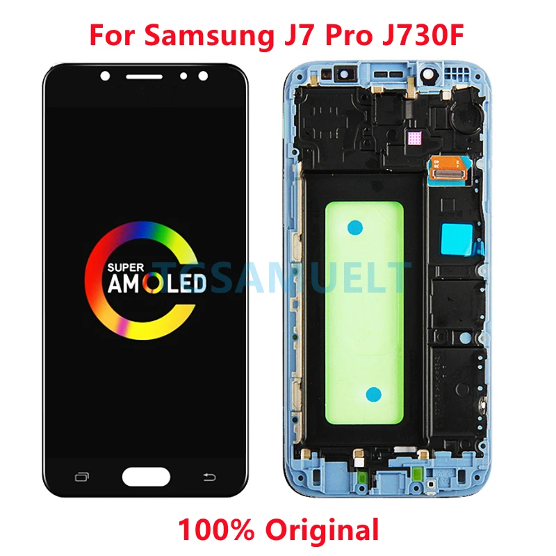 Оригинальный J7 Pro дисплей для Samsung Galaxy 2017 ЖК-дисплей с рамкой AMOLED 5 &quotJ7 SM-J730F J730