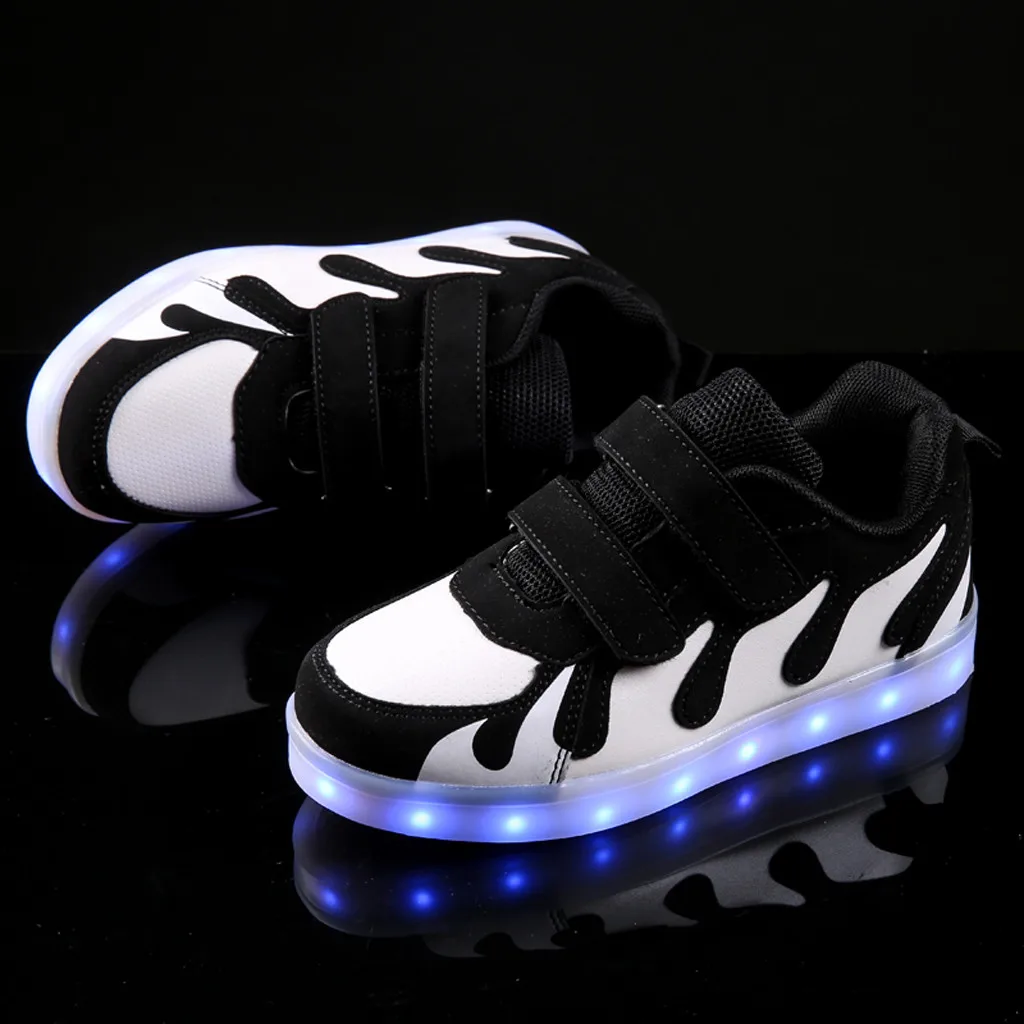kids shoes for girl Children's Rechargeable Light Shoes Non-Slip Breathable Casual Shoes sapato infantil детская обувь#A20