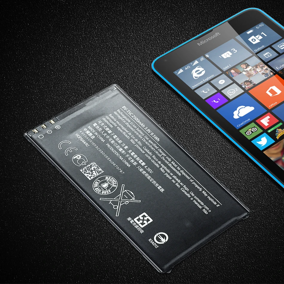 KiKiss литий-полимерный аккумулятор Батарея 2500 мА/ч, BV-T5C для microsoft Nokia Lumia 640 RM-1109 RM-1113 RM-1072 RM-1073 RM-1077 RM BV T5C