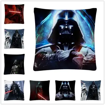 

Star Wars Darth Vader motifs Soft Short Plush Cushion Cover Pillow Case for Home Sofa Car Decor Pillowcase 45X45cm