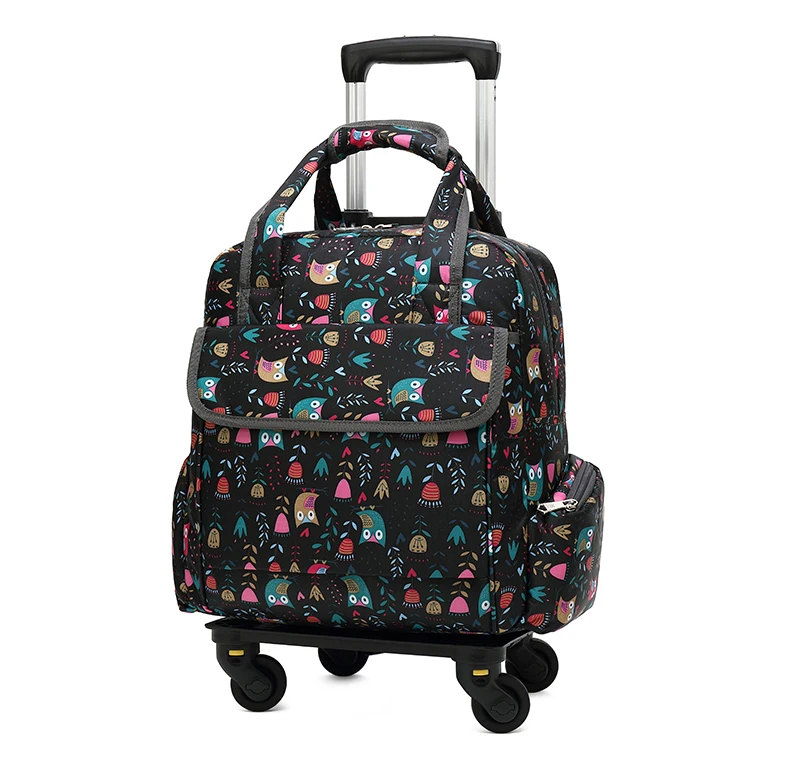 Новая Съемная сумка на колесиках, сумка двойного назначения для девочек, модная тележка, чемоданы для женщин, сумка на колесиках, багаж на колесиках