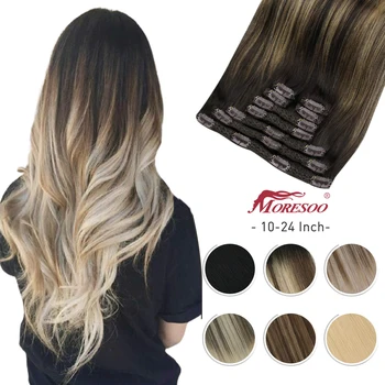 Clip in Hair Extensions Real Human Hair