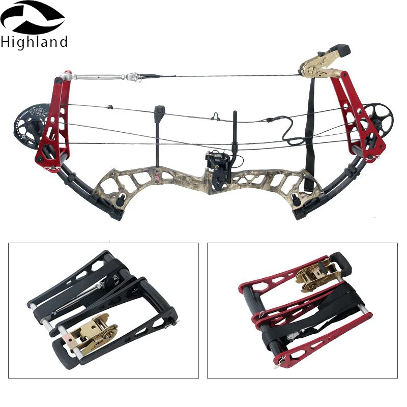 Changer Adjust Tools Handheld Portable Bow Opener Aluminum Alloy Full Split Ratchet-Loc Archery Compound Bow Press String