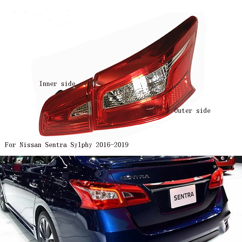 LED Outer Tail light For Nissan Sentra Sylphy 2016-2019 Car Rear Fog Lamp Bumper Brake Light | Автомобили и мотоциклы