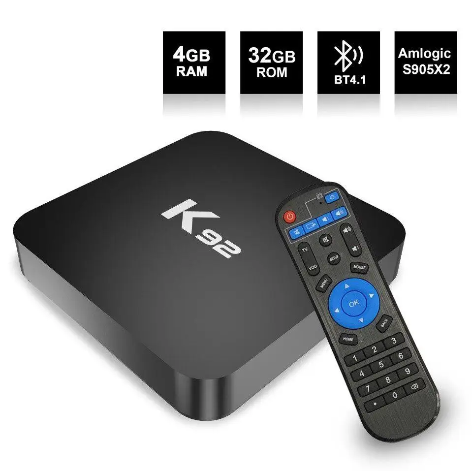 

For TV K92 Android 9.0 TV Box Amlogic S905 X2 2.4G / 5G Dual WiFi USB3.0 BT4.2 Supports 4K Media Player TV box r60