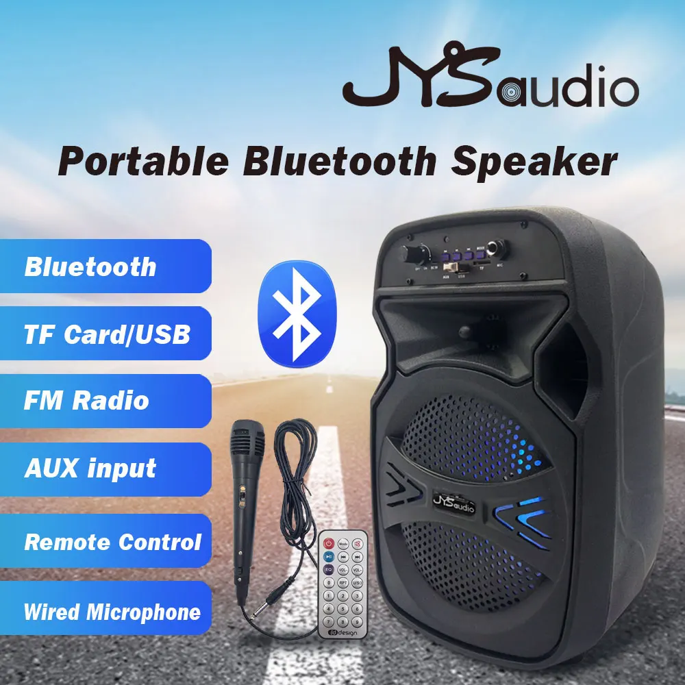 Высококачественная Беспроводная Bluetooth колонка FM радио портативная уличная Смарт