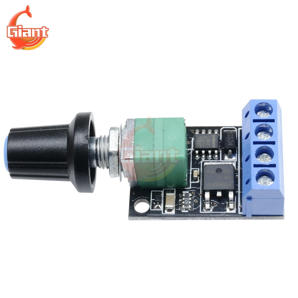 DC Motor Speed Control PWM Potentiometer Governor Speed Regulation Board LED Dimming 10A 5V 9V 12V