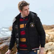 3XL зимняя мужская куртка с вышивкой, модное повседневное пальто с капюшоном, толстый теплый водонепроницаемый пуховик, Мужская Зимняя парка, верхняя одежда