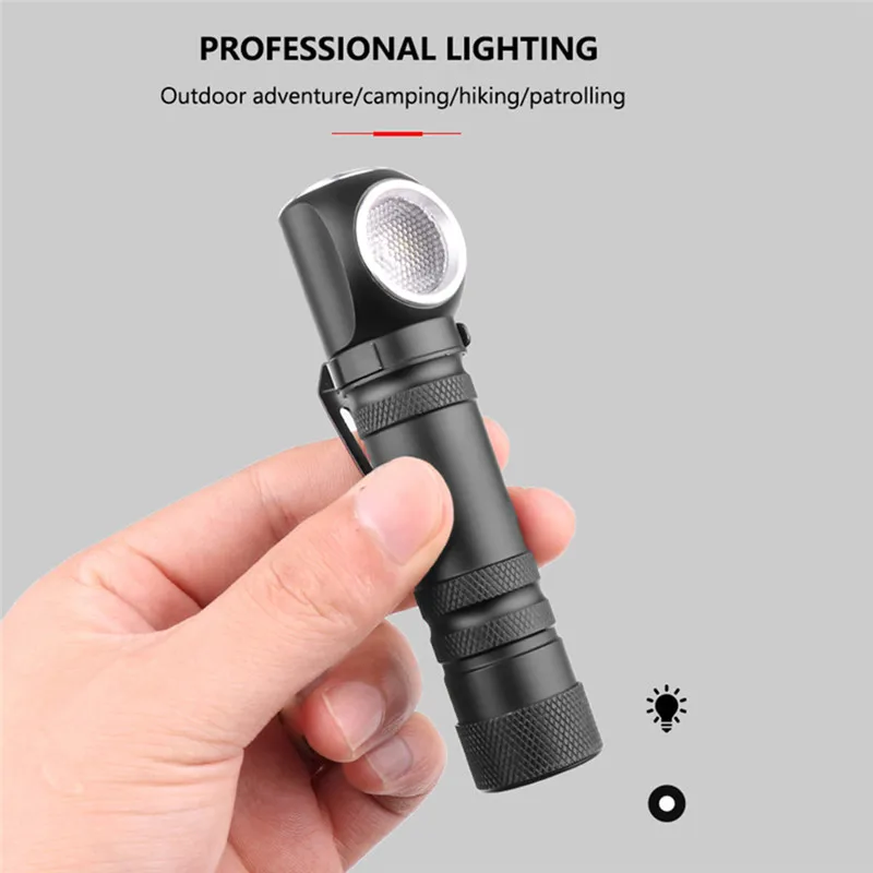 Rechargeable XHP50 Work Light Torch Flashlight With Magnet Can Be Used As Headlamp IP65 Led Flashlight 11x3x3CM Lanterna 40NOV2612