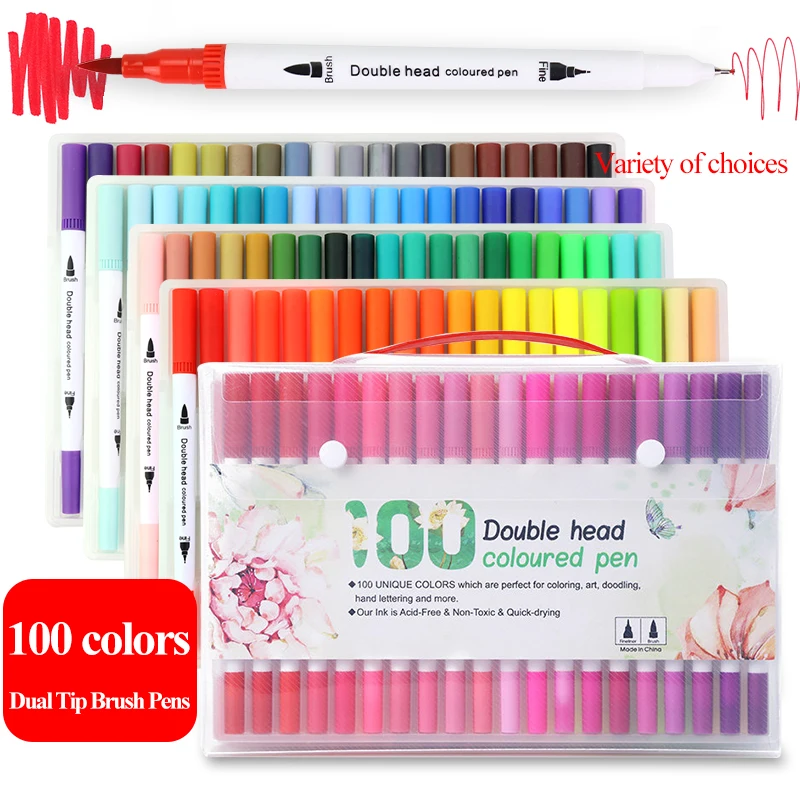 48 Colors Set School Stationery Soft Water Color Pen for Art - China Office  Supplies, Stationery