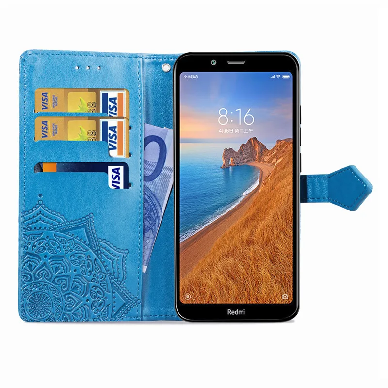 Чехол-футляр с крышкой с рисунком цветов Чехол для спортивной камеры Xiao mi Red mi 8 8A 7 7A 6 6A Note 7 6 8 Pro 5 Plus 8T K20 mi 9 9T SE 8 9 Lite 10 CC9 Pro mi A3 кожаный чехол s
