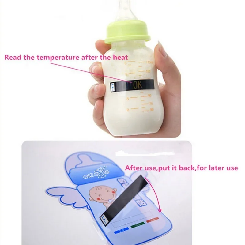 Milk bottle test strip thermometer paper label temperature measurement card temperature thermometer safety baby thermometer