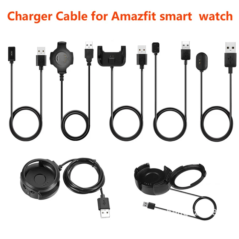 

USB Charger Cable For Xiaomi Huami Amazfit Pace Sports Watch/MiDong Health Smart Band/ Stratos 2 2th Pace Watch/ COR2 /Verge