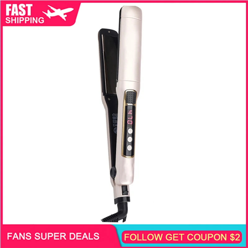 Выпрямители для волос 2 в 1 керамический плоский утюг и щипцы завивки с