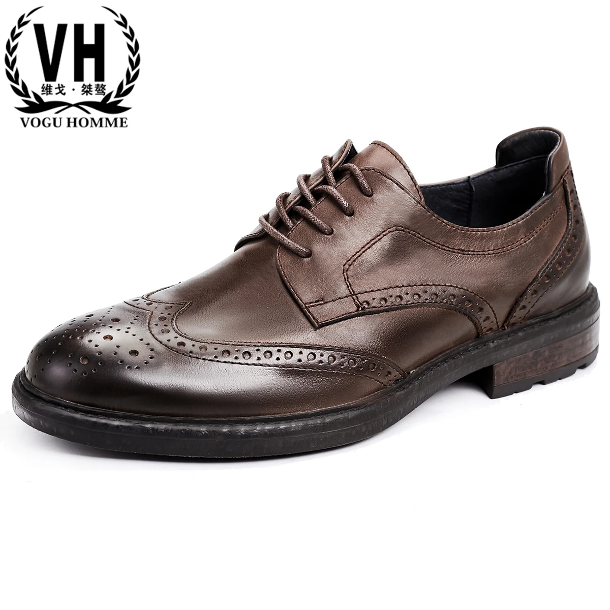 

bullock breathable casual retro Oxford carved High Quality Genuine Leather shoes men cowhide designer shoes men high quality
