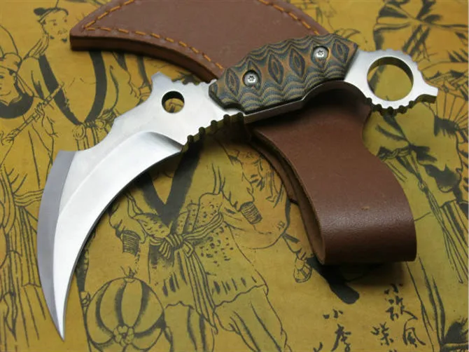 

Deformed Scorpion Claw Knife Karambit 8cr13 Blade Fixed Blade Knife K Sheath Tactical Hunting Survival Pocket Knife Gift Knives