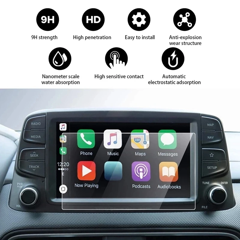 Pellicola Protettiva In Vetro Temperato Per Hyundai Kona Se Sel N Line Electric Sel 2022 Adesivo Per Schermo Di Navigazione Gps Per Autoradio Da 8 Pol