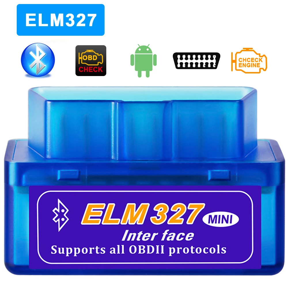 Car Diagnostic Scanner OBD 2 ELM 327 Bluetooth V2.1 for Android Torque Symbian PPC Support OBDII Protocol |