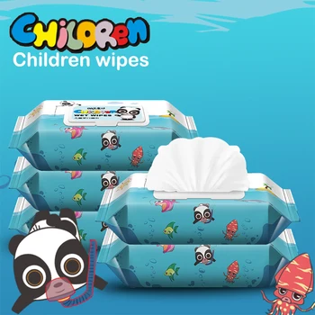 

5 boxes Wet Wipes Non-alcoholic Lasting Moisturizing High Quality Non-Woven Cotton Mild Cleaning Care Skin Tissue Towelettes