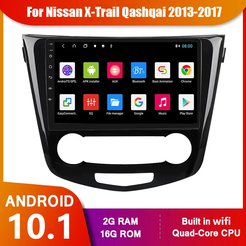 

Автомагнитола 2 din, мультимедийный проигрыватель 2 din на Android 11 с экраном 10,1 и GPS-навигацией для Nissan X-Trail Qashqai 2013-2017, Wi-Fi, стерео