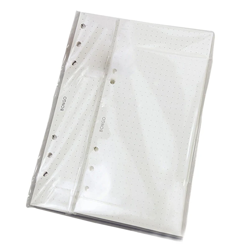 

40pages/set Useful Pure Color Inside Page For Notebook Gird/blank /Horizontal Hole Loose-leaf Notebook Filler Paper
