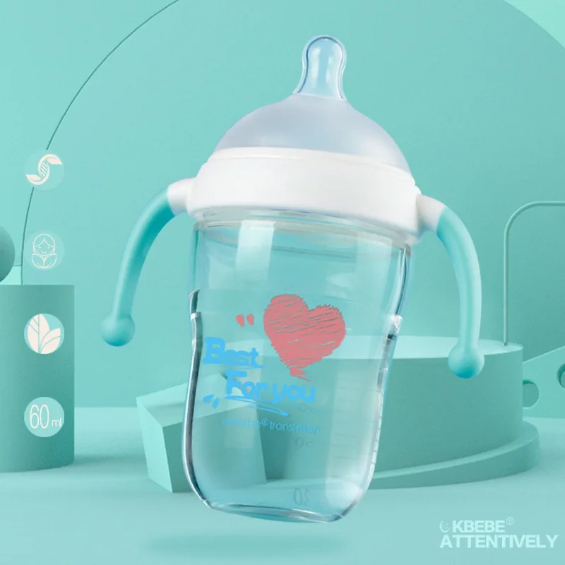 Стеклянные Бутылочки для младенцев новорожденных устойчивые Мультяшные