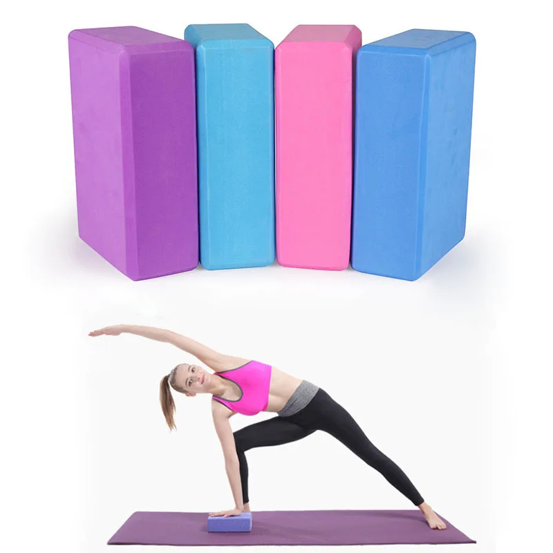 Yoga Block Foam Brick Stretching Aid Gym Pilates For Exercise Fitness Soft