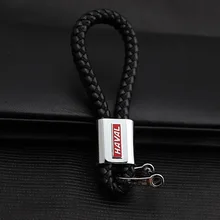 Пряжка подковы плетёный браслет ручной работы автомобиля логотип автомобиля металлические брелки реклама талии шнурок для ключей 4S агитация подарок