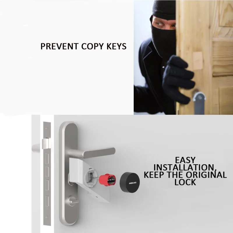  Sherlock Password Smart Door Lock Wireless Bluetooth Integrated Electronic Lock App Phone Contorl S - 4000111781802
