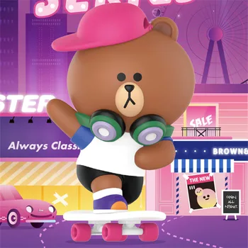 

Blind box POPMART LINE FRIENDS street series tide play doll hand decoration genuine