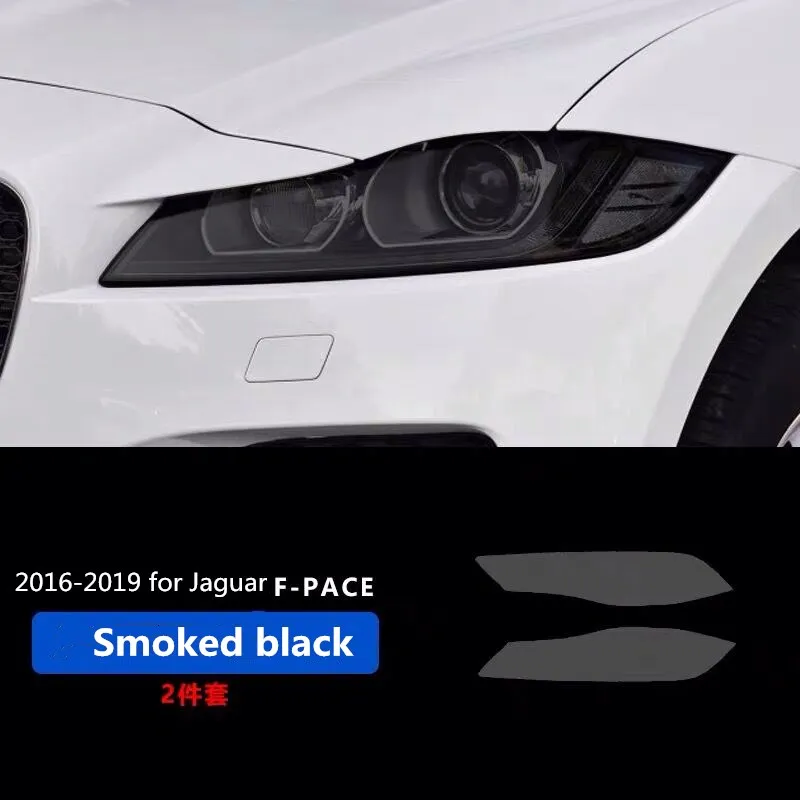 ТПУ фары черный прозрачный стикер для Jaguar XE XEL XJ XFL F-PACE F-TYPE ТПУ Защитная пленка для фар - Название цвета: Синий