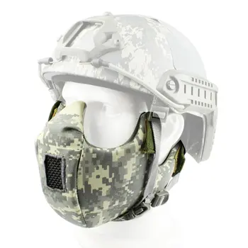 

Tactical Mesh Lower Face Protection Half Face Mask Military Style Comfortable Adjustable Flexible and Moldable Mask