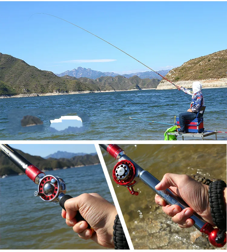 Hollow Rod 5.4m 6.1m Super Hard Stream Peche Fishing Pole Ultra Light Carp Fishing Olta Positioning Canne Pesca Fishing Tackle