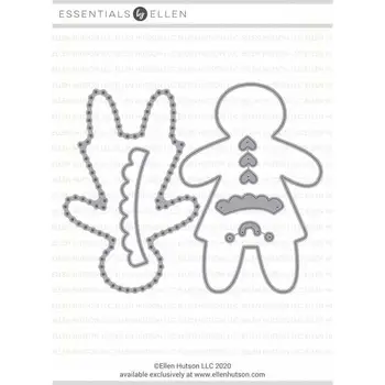 

Gingerbread Plushie Boyand gir Metal Cutting Dies for Scrapbooking Steel Craft Die Cut Embossing Paper Card Album Stencil