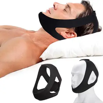 

1pc Adjustable Sleep Anti Snoring Belt Cotton Anti-snoring Chin Strap Face Slimming Support Triangular Band Health Snore Stopper