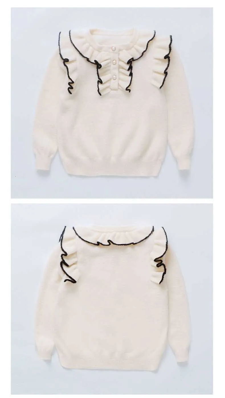 Teenage Sweater Kids Pullover Girls Spring Autumn Baby Knitted Winter Girl Sweaters Ruffles Knit Kids Children Tops White Biege 12.jpg