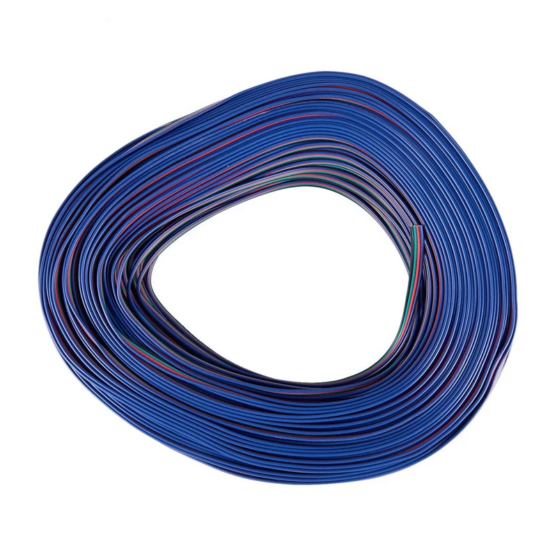 ELEG-4 PIN RGB удлинитель 4 провода кабель 3528/5050 RGB светодиодный светильник метр: 100 м