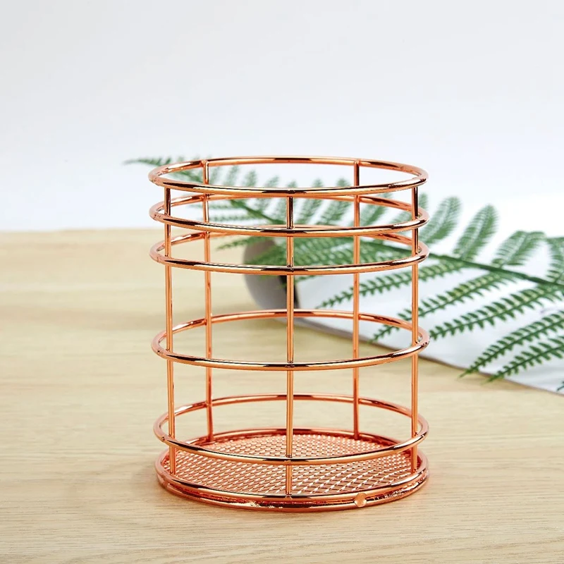 

Hollow Pen Holder Pencil Pot Makeup Brushes Storage Desk Organiser Container Organizer Desk Stationery Decor