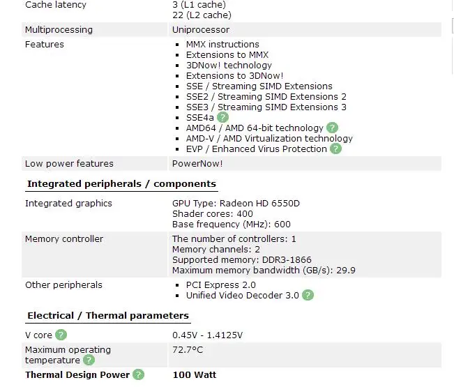 AMD A8-Series A8-3850 2,9 ГГц AD3850WNZ43GX A8 3850 четырехъядерный процессор работает правильно настольный процессор 100 Вт гнездо FM1