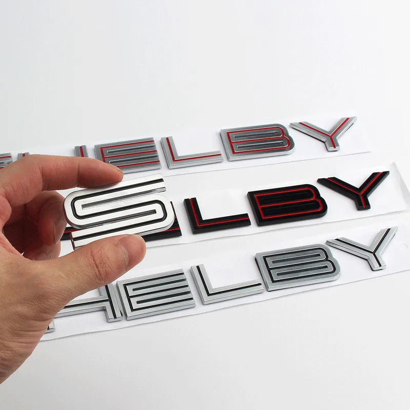 [Высокое качество] ABS покрытие 30*2,8 см 3D Автомобильная эмблема SHELBY задний багажник значок боковые логотипы наклейки на кузов автомобиля