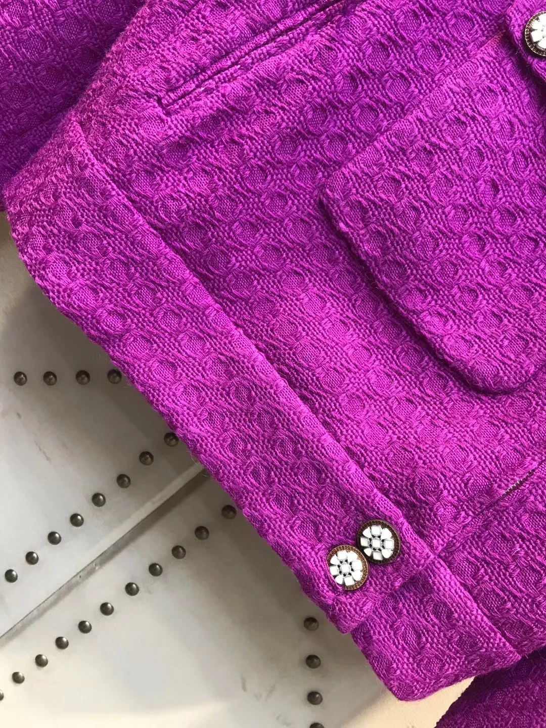 CC Tweed шерсть Зимний Блейзер Парижская Неделя моды подиумная дизайнерская коллекция