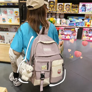 

Ladies Backpack Large Capacity Designer College Black Fashion Fashionable School Bags for Teenage Girls Back Pack Plecak