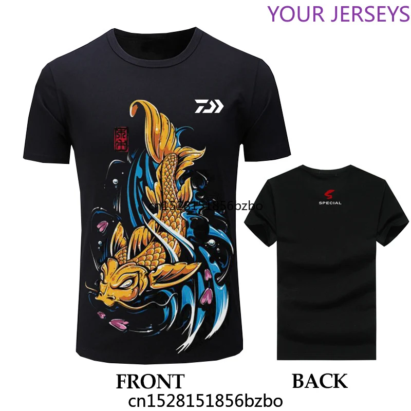 

Daiwa Fishing Clothings Quick Dry Sun Protection Shirts Anti-UV Clothes Short Sleeve Sport T-Shirt