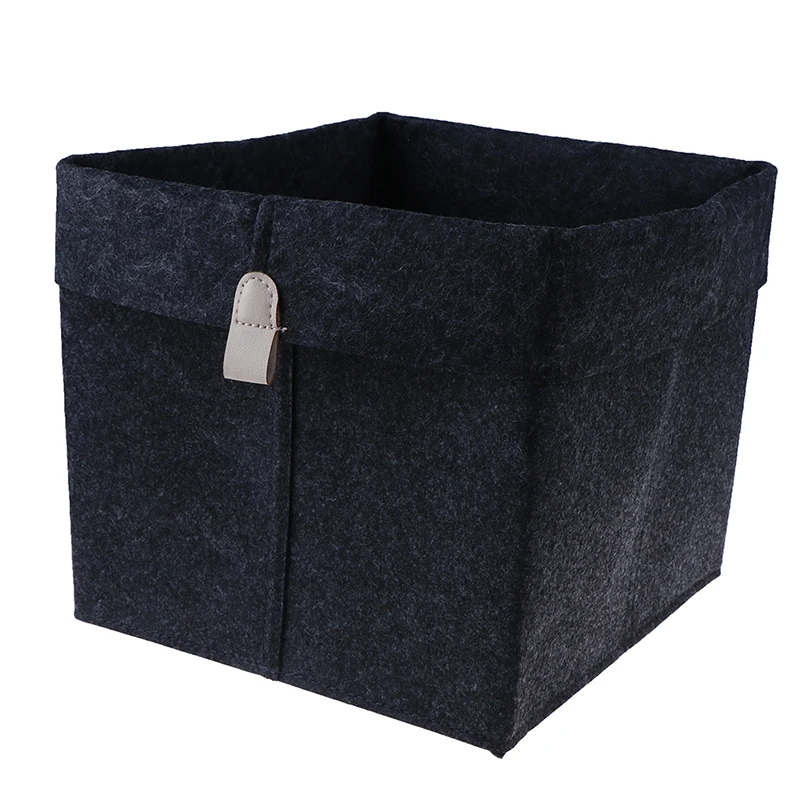 tamaño XL grande bolsa de fieltro bolsa de la compra 51 x 26 x 26 cm KHI Cesta de fieltro cesta para guardar leña color gris cesta para leña